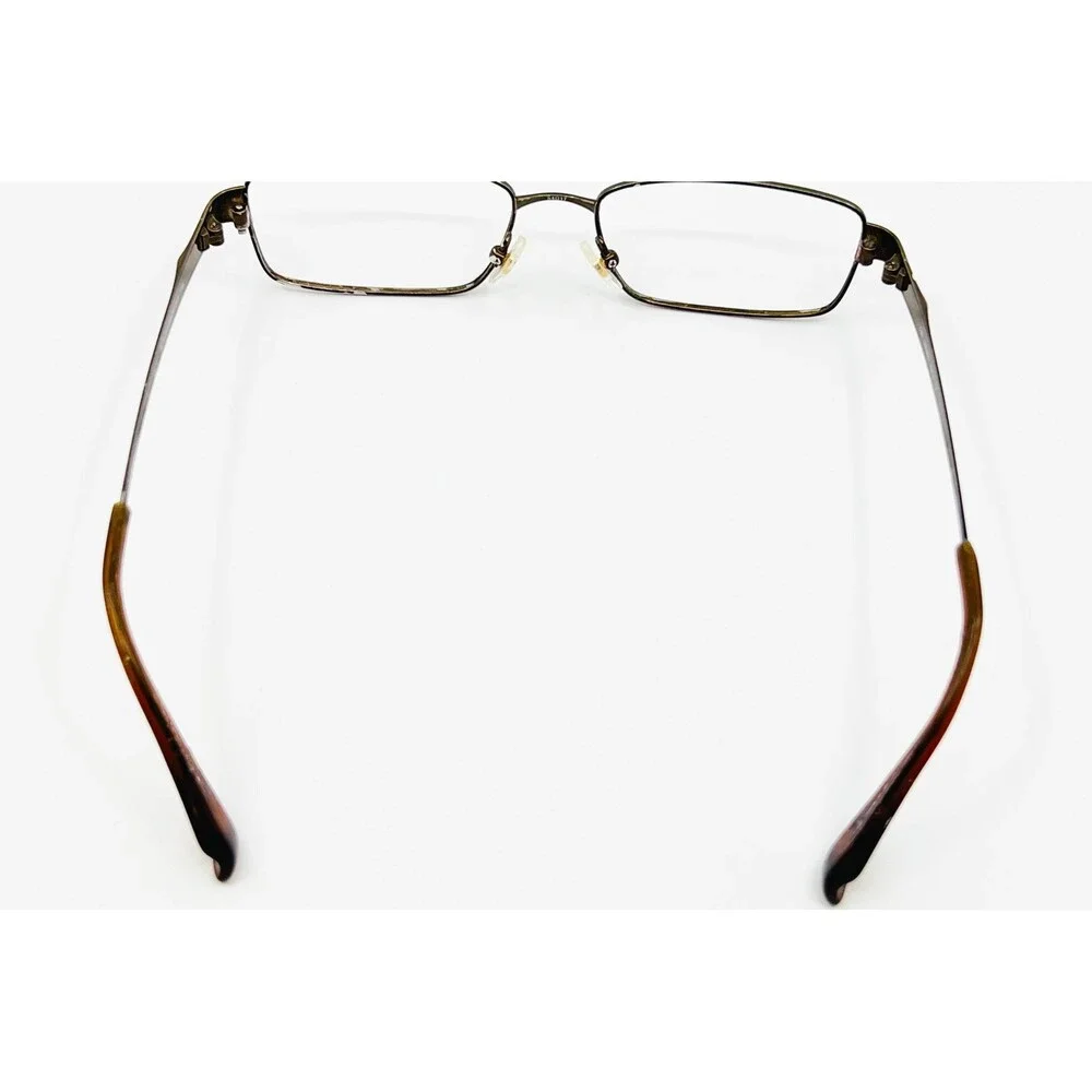 Seiko Eyeglasses Mens Brown Titanium T912 Rectangular 54-17-140